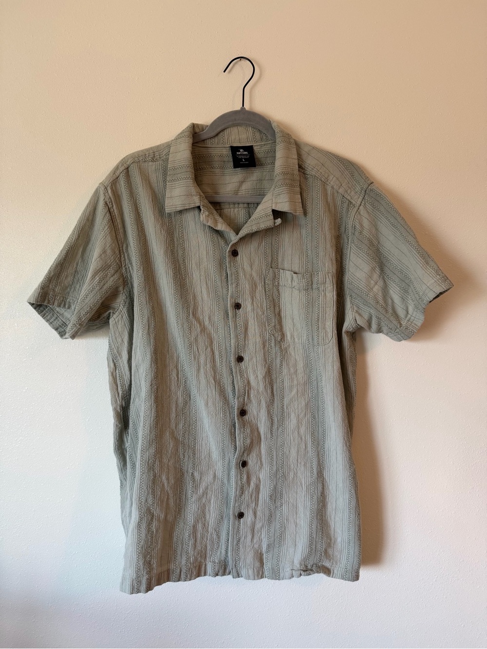 Men’s Green Ripcurl Button Up